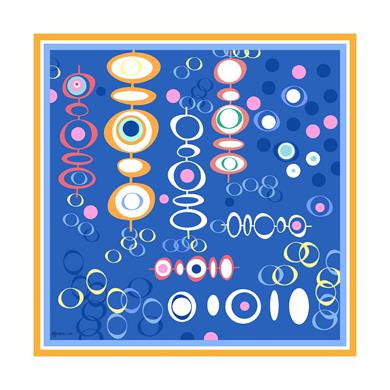 Lilith Twill Scarf Blue