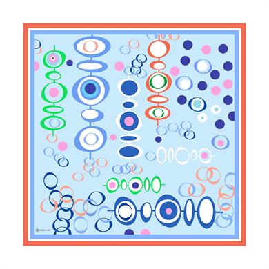 Lilith Twill Scarf Blue