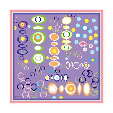 Lilith Twill Scarf Purple