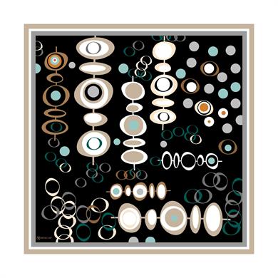 Lilith Twill Scarf Black