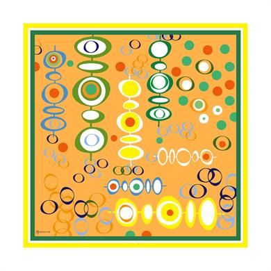 Lilith Twill Scarf Orange