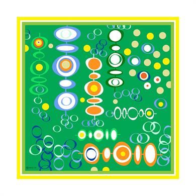 Lilith Twill Scarf Green