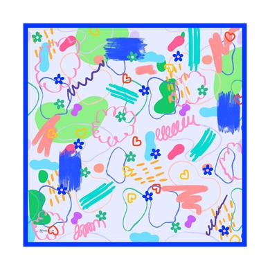 Lost Twill Scarf Indigo