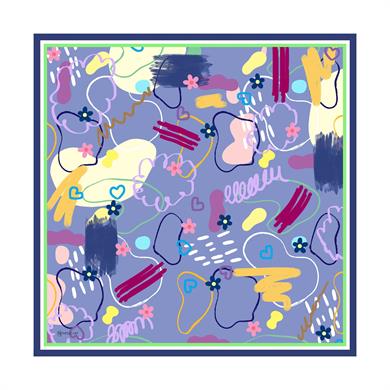 Lost Twill Scarf Indigo