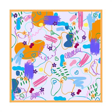 Lost Twill Scarf Lilac