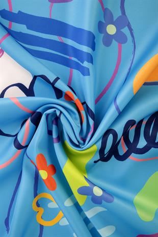 Lost Twill Scarf Blue