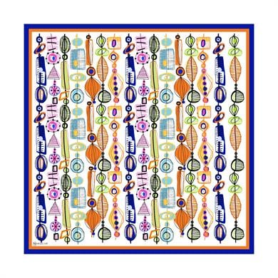 Mathilda Twill Scarf Beyaz