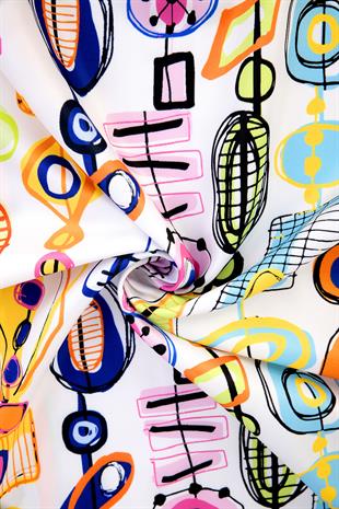 Mathilda Twill Scarf Beyaz