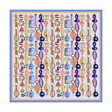 Mathilda Twill Scarf Blue