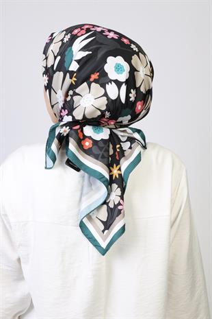 Melany Twill Scarf Black