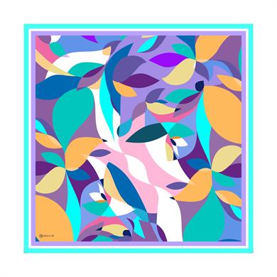 Mikasa Twill Scarf Turquiose