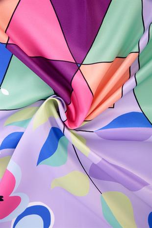 Monica Twill Scarf Purple