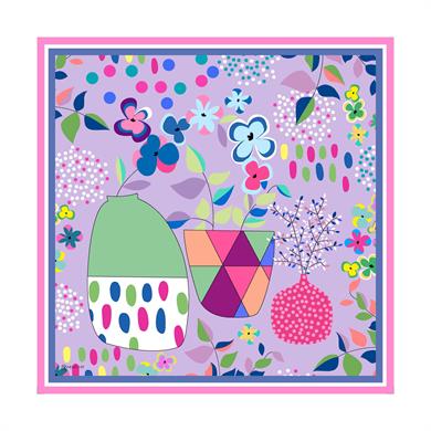 Monica Twill Scarf Purple