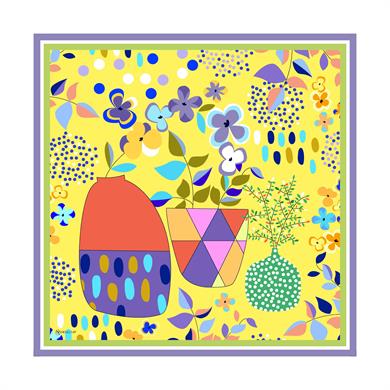 Monica Twill Scarf Yellow