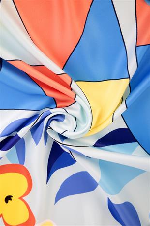 Monica Twill Scarf Turquiose