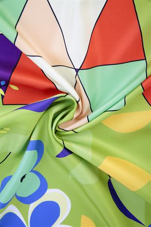 Monica Twill Scarf Green