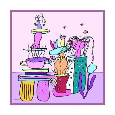 Nemesis Twill Scarf Lilac