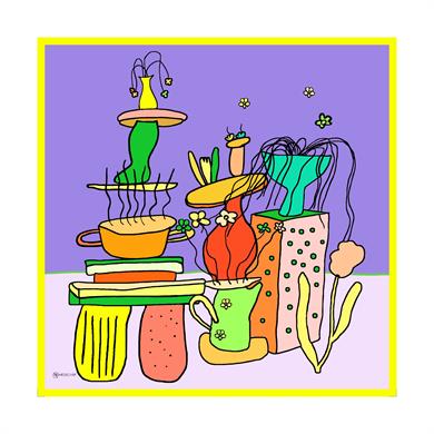 Nemesis Twill Scarf Purple