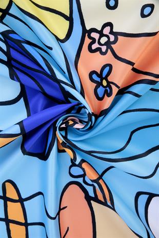 Nemesis Twill Scarf Turquiose