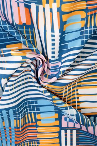 Nes Twill Scarf Blue