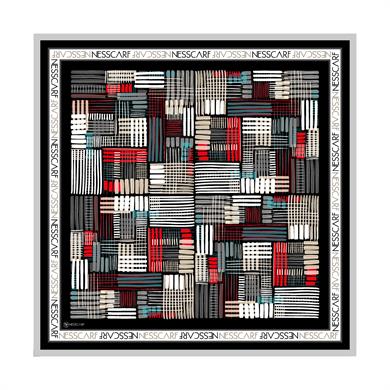 Nes Twill Scarf Black