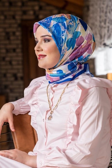 Afrodit Twill Scarf Sax