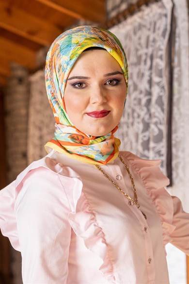 Afrodit Twill Scarf Yellow