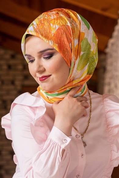 Afrodit Twill Scarf Orange