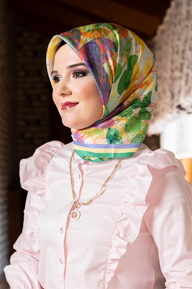 Afrodit Twill Scarf Green