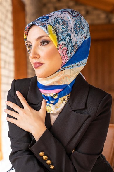 Aisa Twill Scarf Sax