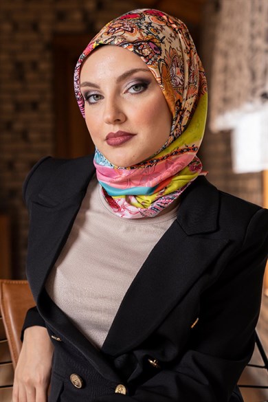 Aisa Twill Scarf Yellow