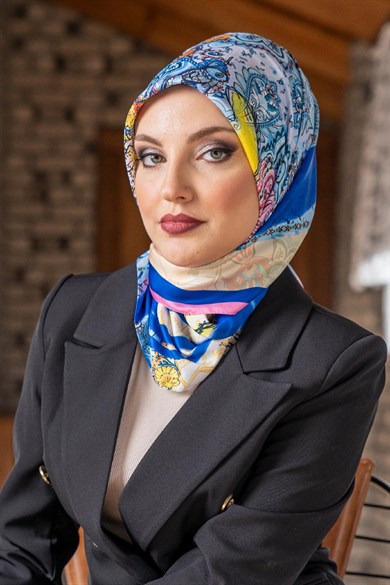 Aisa Twill Scarf Sax