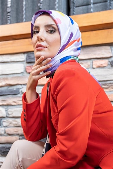 Aldina Twill Scarf Lilac