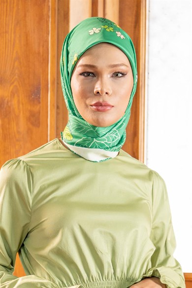 Alin Twill Scarf Green