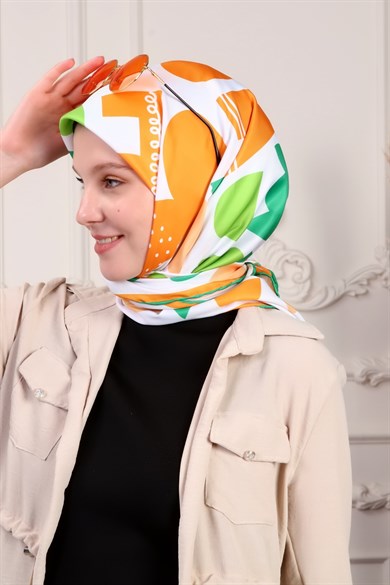 Bee You Twill Scarf Beyaz