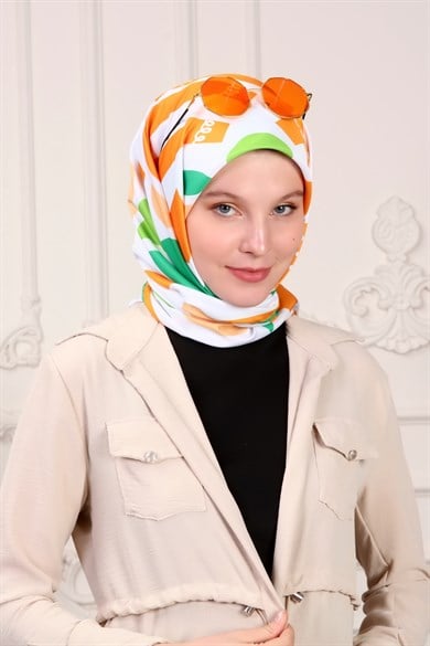 Bee You Twill Scarf Beyaz