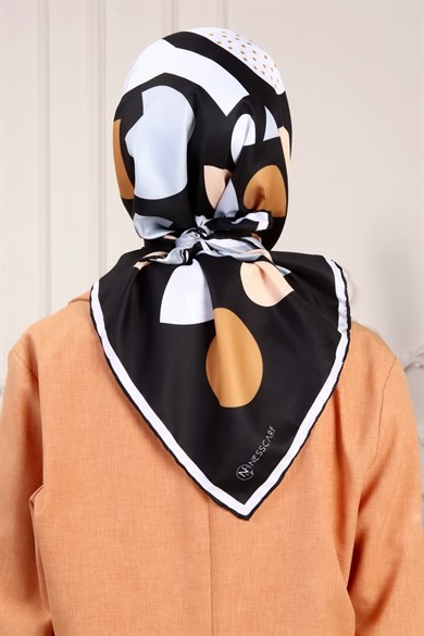 Bee You Twill Scarf Black