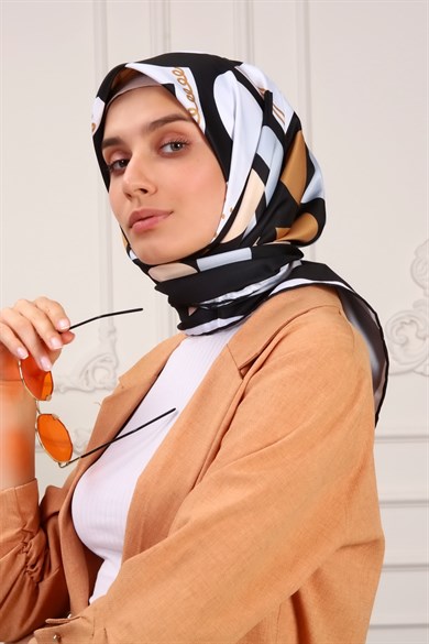 Bee You Twill Scarf Black