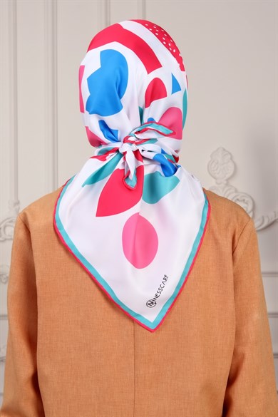 Bee You Twill Scarf Beyaz