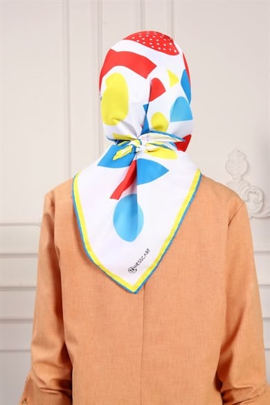 Bee You Twill Scarf Beyaz