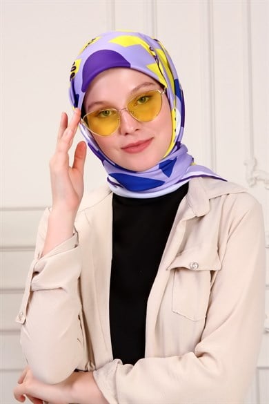 Bee You Twill Scarf Purple