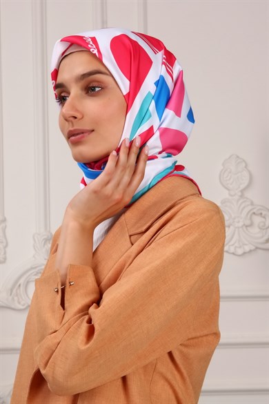 Bee You Twill Scarf Beyaz