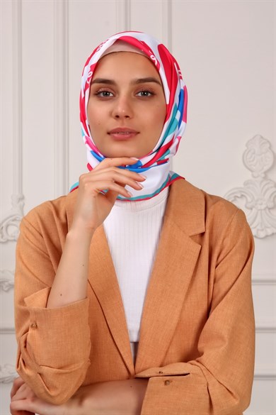 Bee You Twill Scarf Beyaz