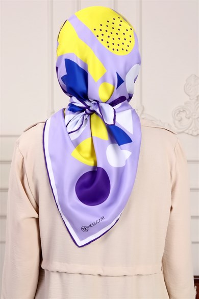 Bee You Twill Scarf Purple