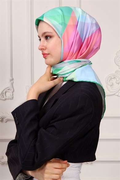 Belinda Twill Scarf Green