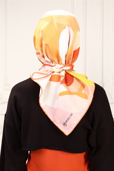 Belinda Twill Scarf Orange