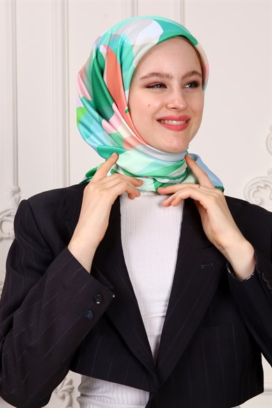 Belinda Twill Scarf Green