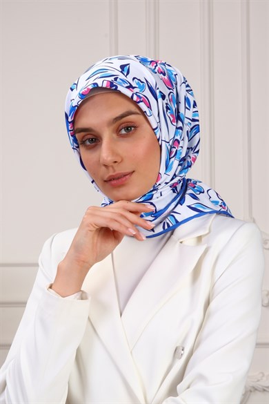 Caliope Twill Scarf Blue