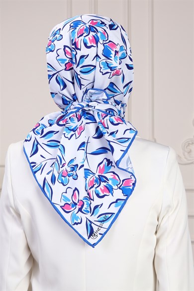 Caliope Twill Scarf Blue