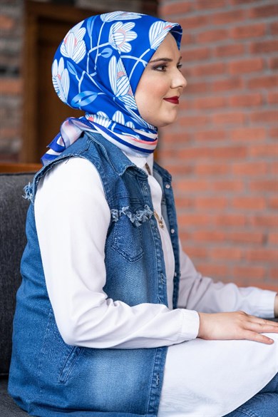 Daphne Twill Scarf Sax